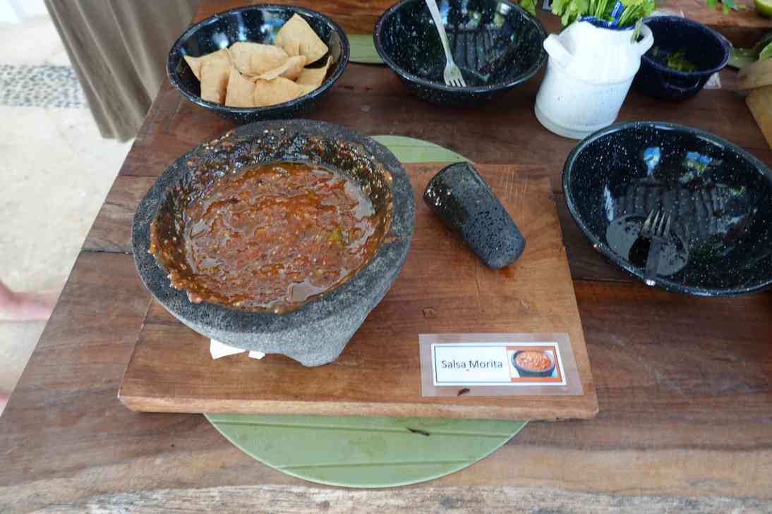 salsa with chips
